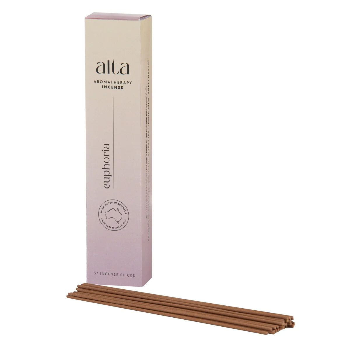 Alta Euphoria Incense Sticks | Uplifting Essential Oil Blend for Joy & Energy