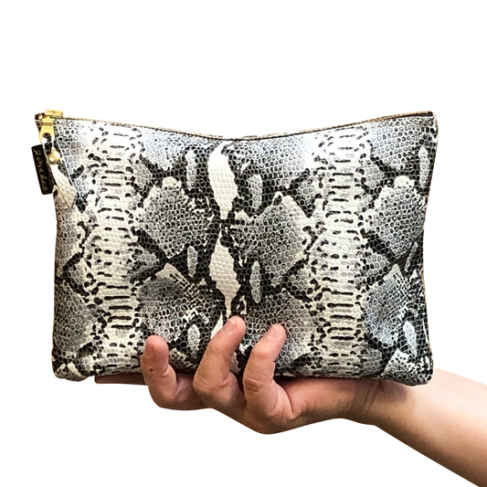 Snakeskin Munroe Makeup Bag Pouch