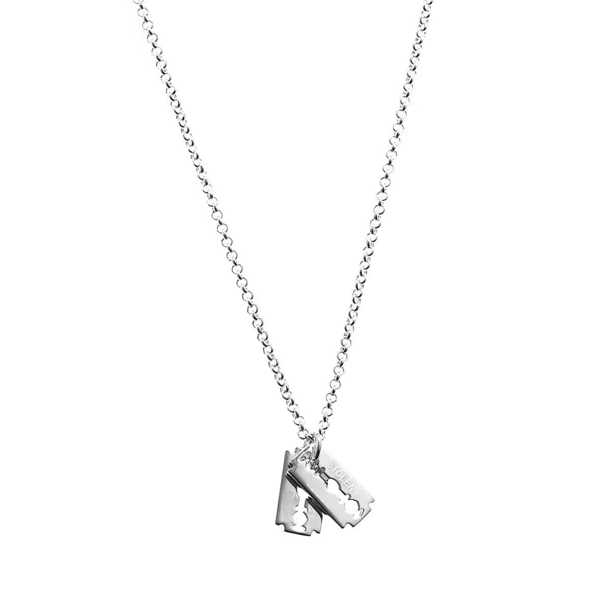 Baby Blades Necklace - Silver