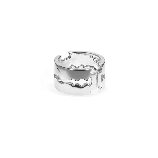 Double Blade Ring - 925 Sterling Silver